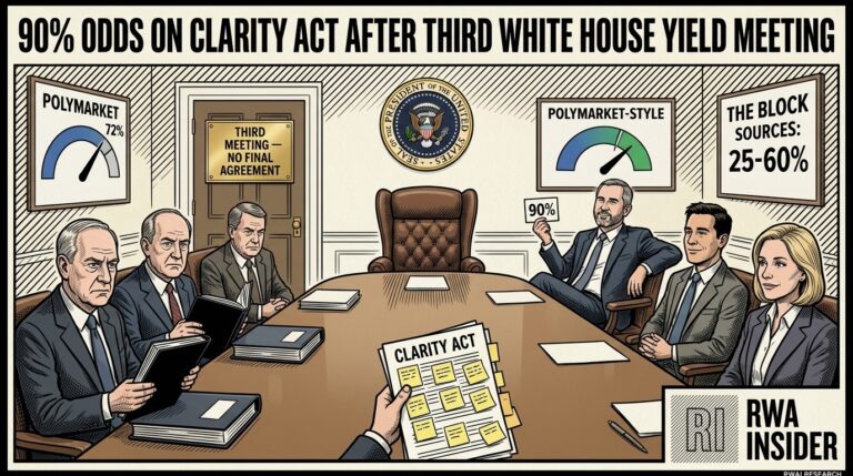 90% Odds On CLARITY Act After Third White House Yield Meeting | RWA Insider
