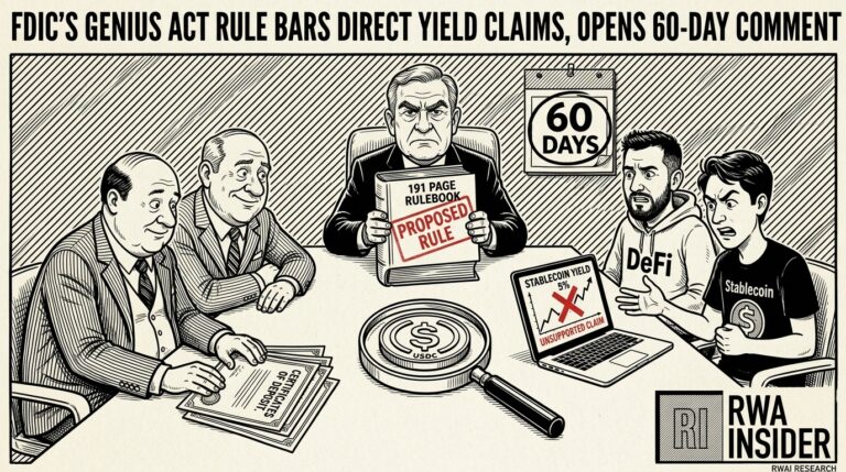 FDIC’s GENIUS Act Rule Bars Direct Yield Claims, Opens 60-Day Comment | RWA Insider