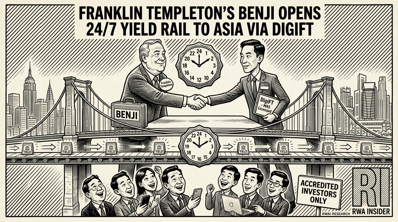 Franklin Templeton’s BENJI Opens 24/7 Yield Rail To Asia Via DigiFT | RWA Insider