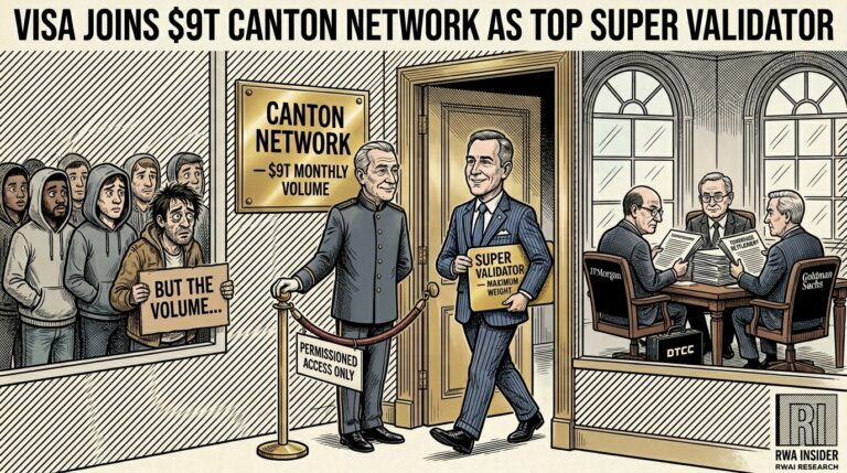 Visa Joins $9T Canton Network As Top Super Validator | RWA Insider