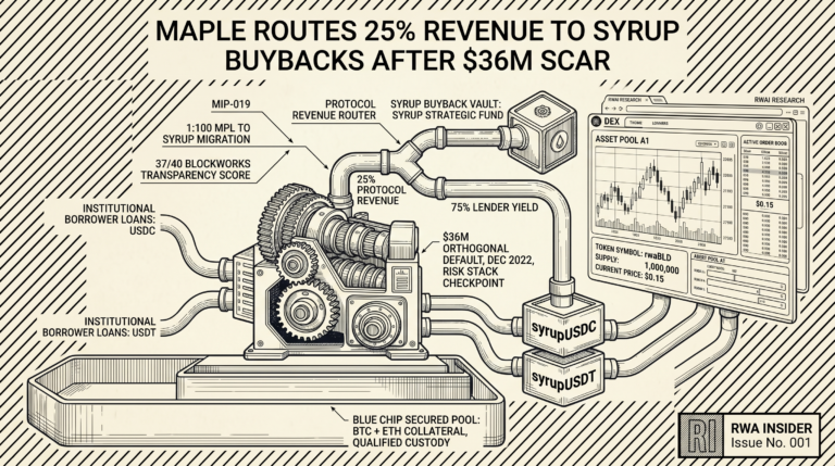 Maple Finance routes 25% revenue to SYRUP buybacks after $36M default scar | RWA Insider