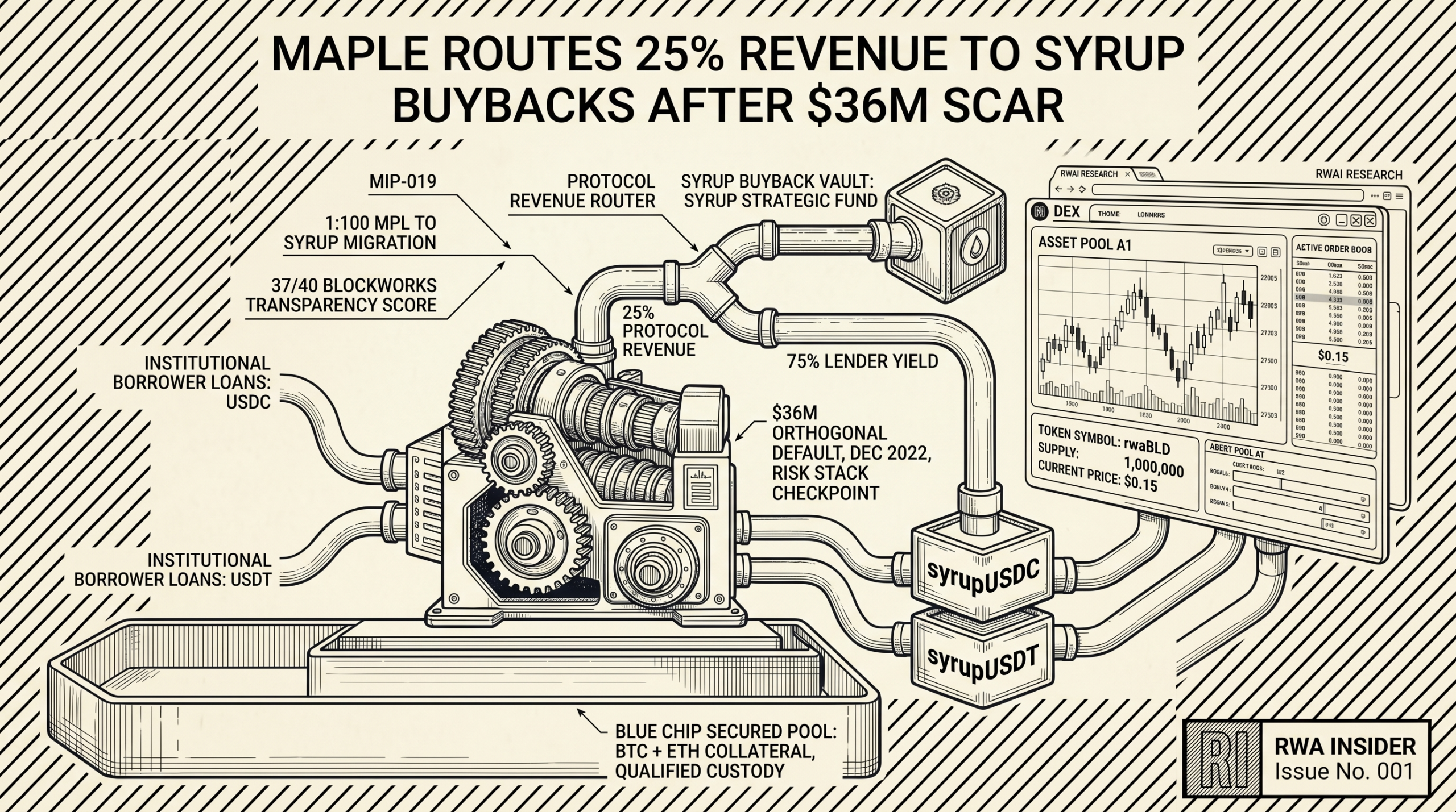 Maple Finance routes 25% revenue to SYRUP buybacks after $36M default scar | RWA Insider