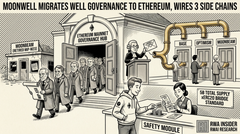 Moonwell migrates WELL governance to Ethereum mainnet via MIP-X58, with cross-chain execution to Base, Optimism, and Moonbeam | RWA Insider