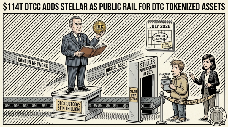 DTCC adds Stellar as public blockchain rail for $114 trillion DTC tokenized assets with first half 2027 launch | RWA Insider