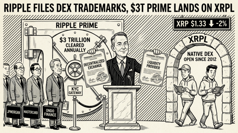Ripple files USPTO trademarks for institutional DEX and liquidity provider services as $3T Ripple Prime lands on XRPL | RWA Insider