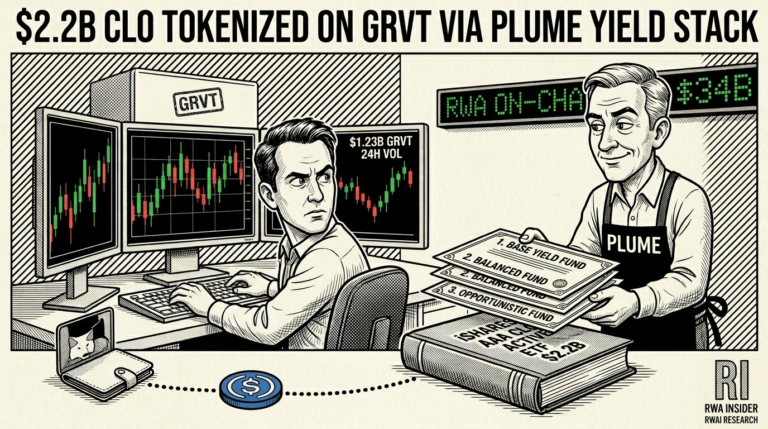 Grvt Plume tokenized AAA CLO yield stack $2.2B | RWA Insider