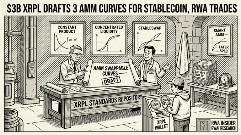 XRP Ledger developers Denis Angell and Roman Thpt draft AMM Swappable Curves adding StableSwap and concentrated liquidity for $3B in tokenized RWA | RWA Insider