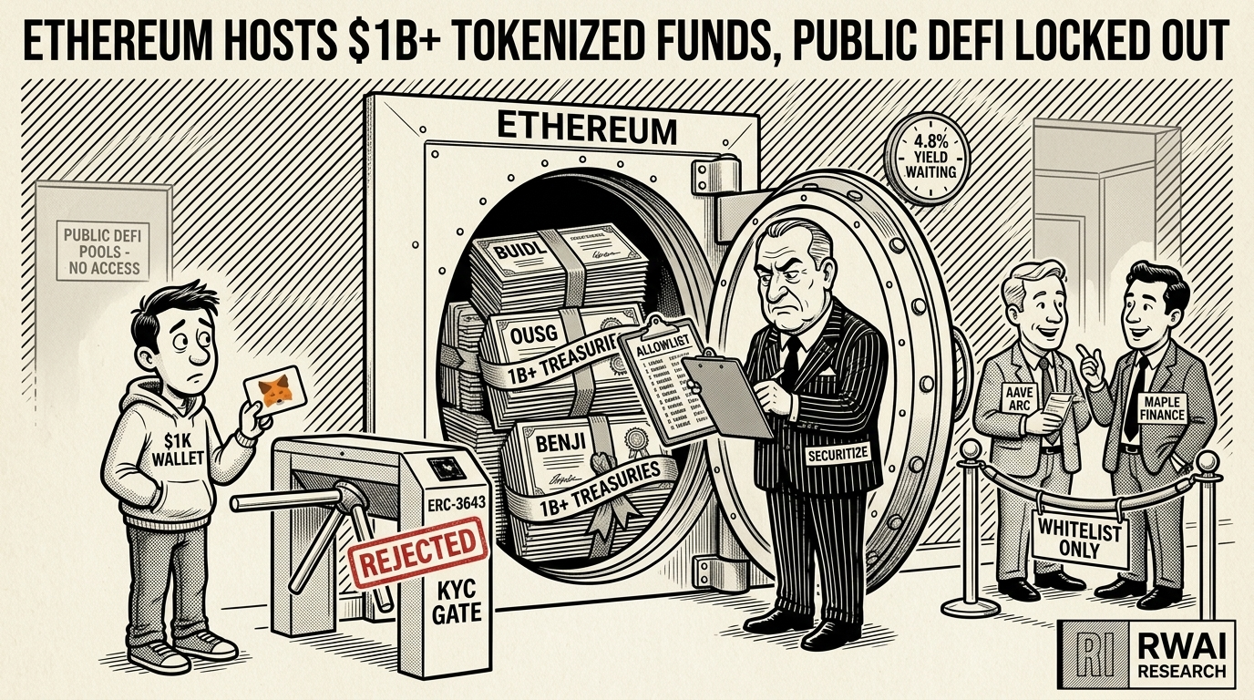 Ethereum hosts $1B+ tokenized funds, BlackRock BUIDL and Ondo OUSG locked behind allowlist from public DeFi | RWA Insider