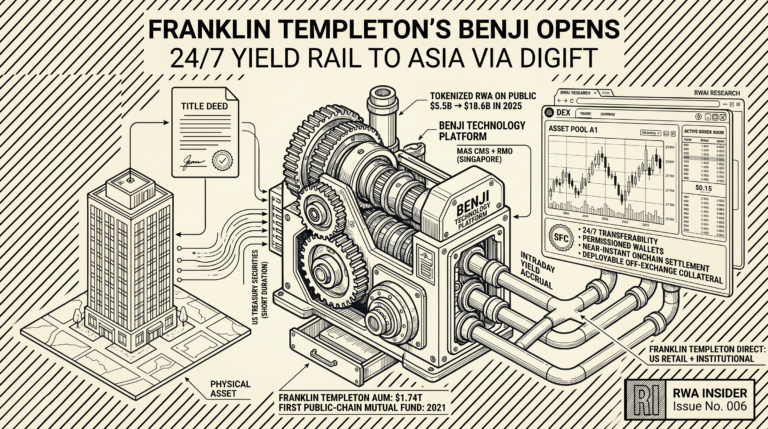 Franklin Templeton's BENJI opens 24/7 yield rail to Asia via DigiFT, MAS-licensed tokenized US Treasury distribution | RWA Insider
