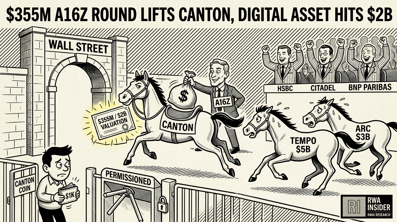 Digital Asset raises $355M led by a16z to scale Canton Network for Wall Street | RWA Insider