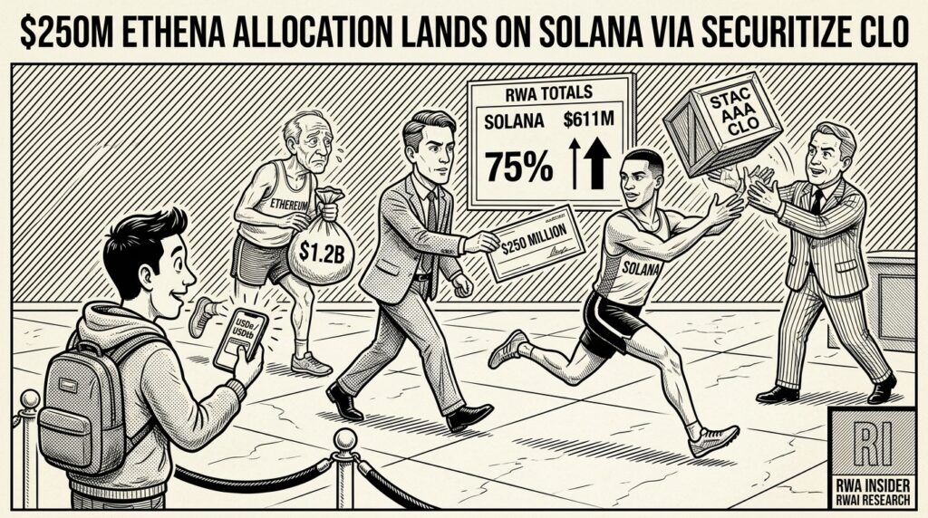 Solana lands Securitize STAC CLO fund, Ethena adds $250M | RWA Insider