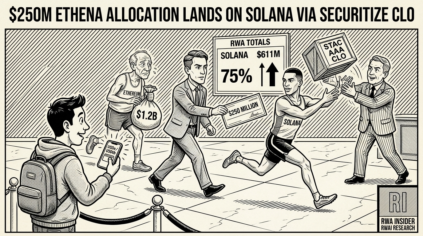 Solana lands Securitize STAC CLO fund, Ethena adds $250M | RWA Insider