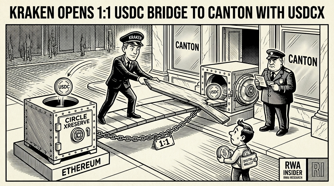 Kraken bridges USDC to Canton Network as USDCx, backed one to one | RWA Insider