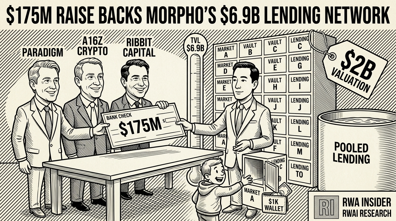 Morpho raises $175M on-chain credit round | RWA Insider