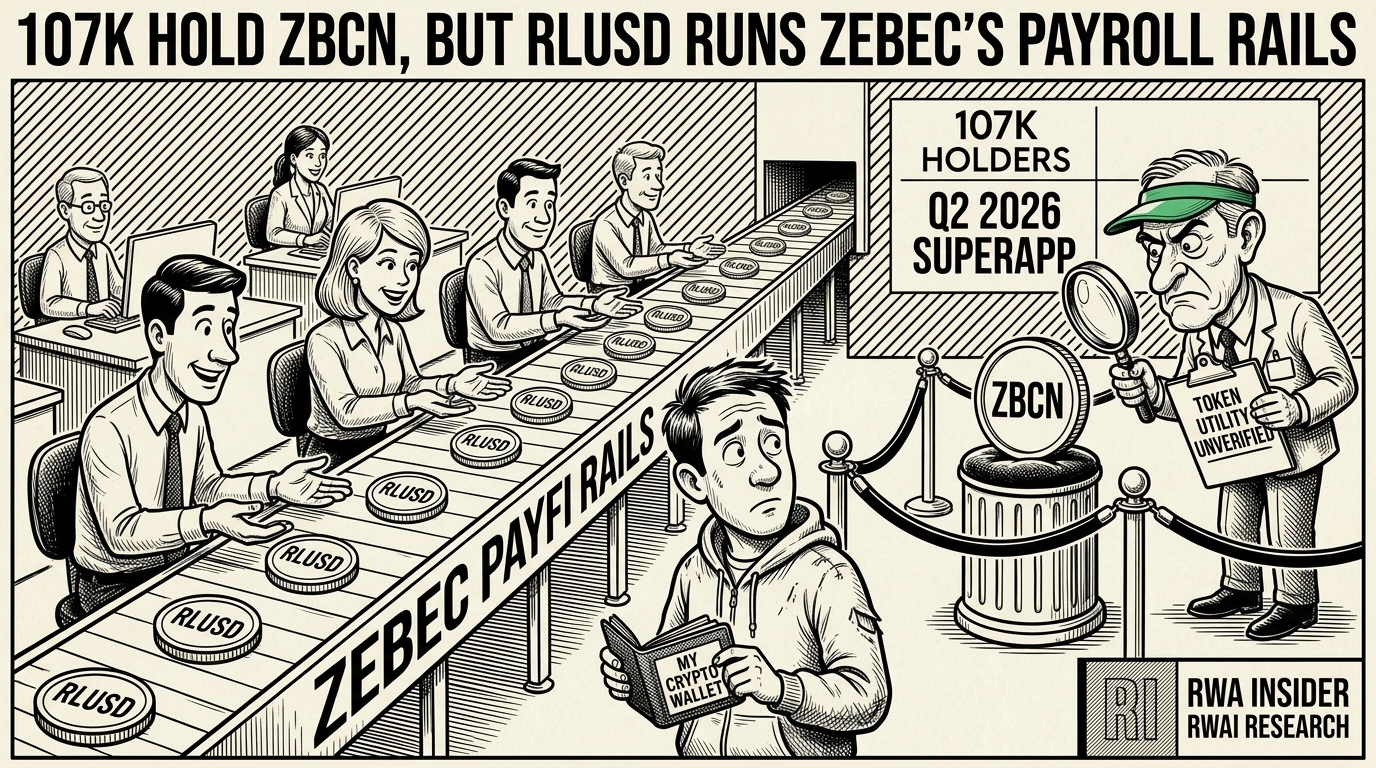 ZBCN token separated from Zebec RLUSD payroll rails | RWA Insider