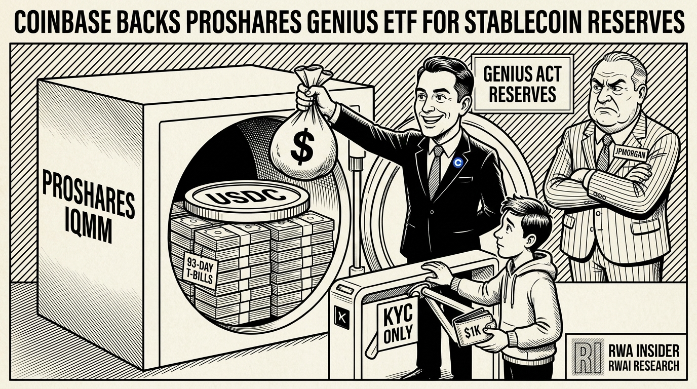 Coinbase backs ProShares GENIUS reserve ETF behind USDC | RWA Insider