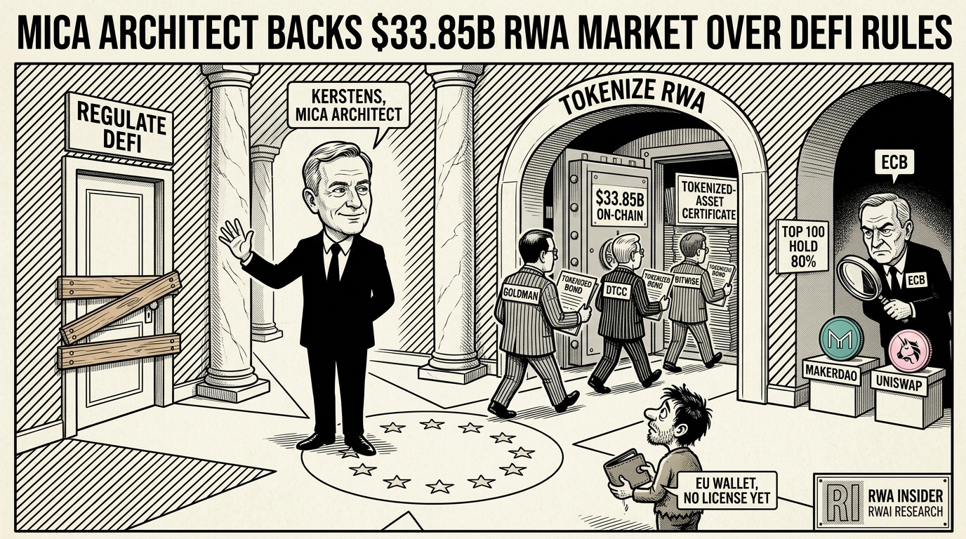 MiCA architect backs tokenized RWA market over new DeFi rules in the EU | RWA Insider