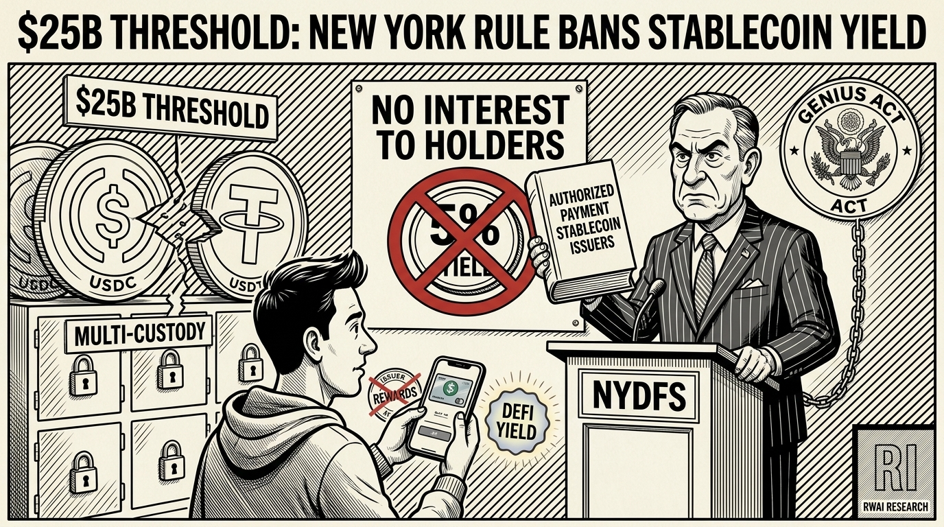 NYDFS regulator bans stablecoin interest as USDC and USDT face new $25B reserve rules | RWA Insider