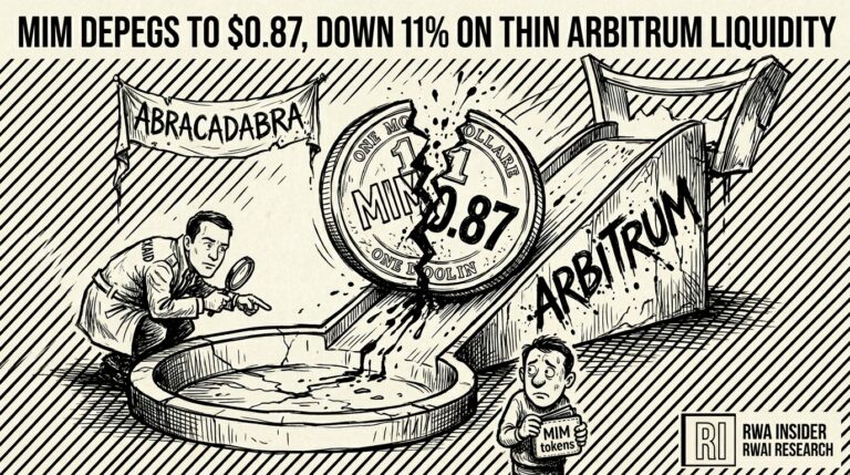 MIM stablecoin coin cracking apart at $0.87 on Arbitrum | RWA Insider