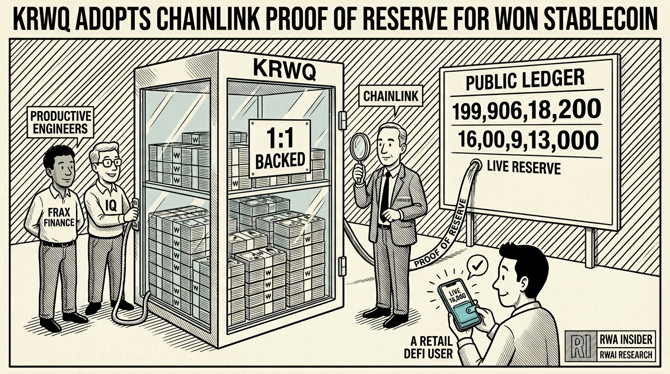KRWQ adopts Chainlink Proof of Reserve for its Korean won stablecoin | RWA Insider