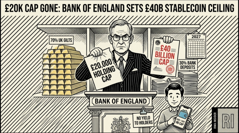 Bank of England official scraps £20,000 stablecoin holding cap | RWA Insider