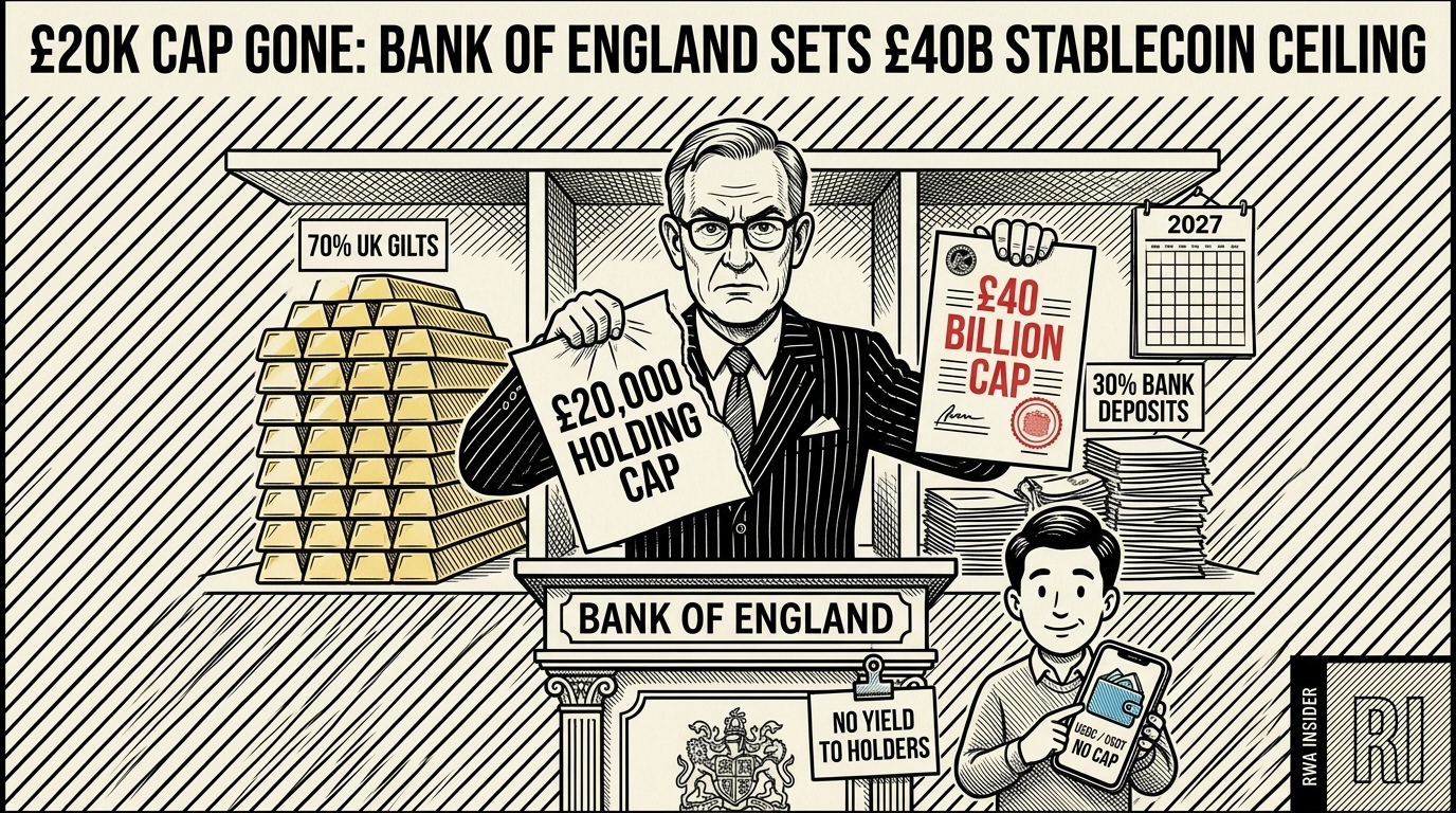 Bank of England official scraps £20,000 stablecoin holding cap | RWA Insider