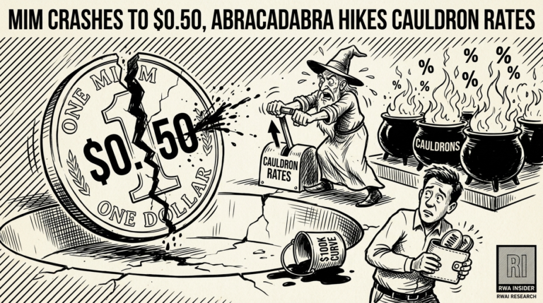 Abracadabra wizard cranks Cauldron rates as MIM coin cracks at $0.50 | RWA Insider