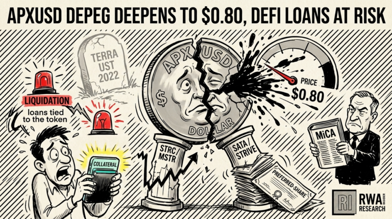 apxUSD synthetic dollar cracks to $0.80 as STRC and Strive collateral buckles | RWA Insider