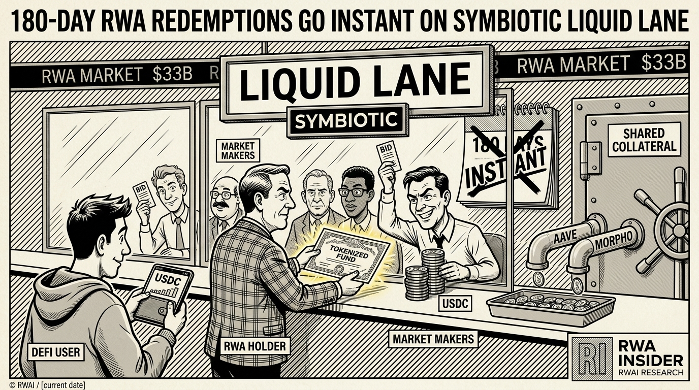 Symbiotic Liquid Lane swaps tokenized funds for instant USDC, cutting 180-day RWA redemptions | RWA Insider
