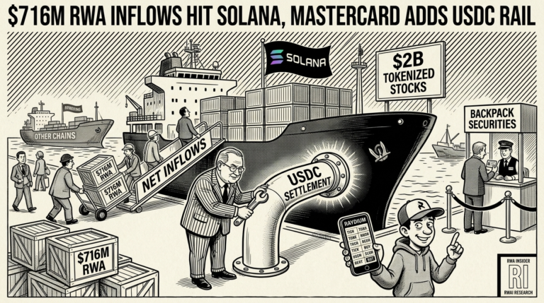 Solana takes on $716M RWA inflows as Mastercard adds USDC rail | RWA Insider