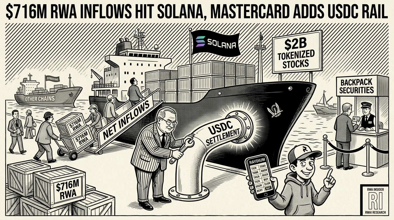 Solana takes on $716M RWA inflows as Mastercard adds USDC rail | RWA Insider