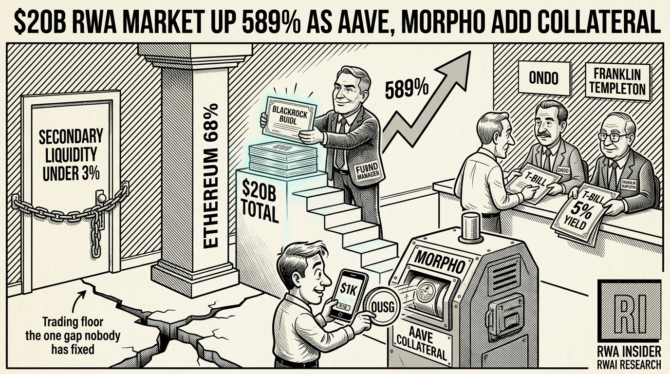 Tokenized RWA market hits $20 billion as Aave and Morpho add Treasuries as collateral | RWA Insider