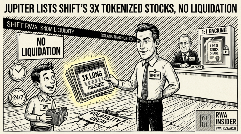 Jupiter lists Shift RWA leveraged tokenized stocks on Solana with no liquidation | RWA Insider