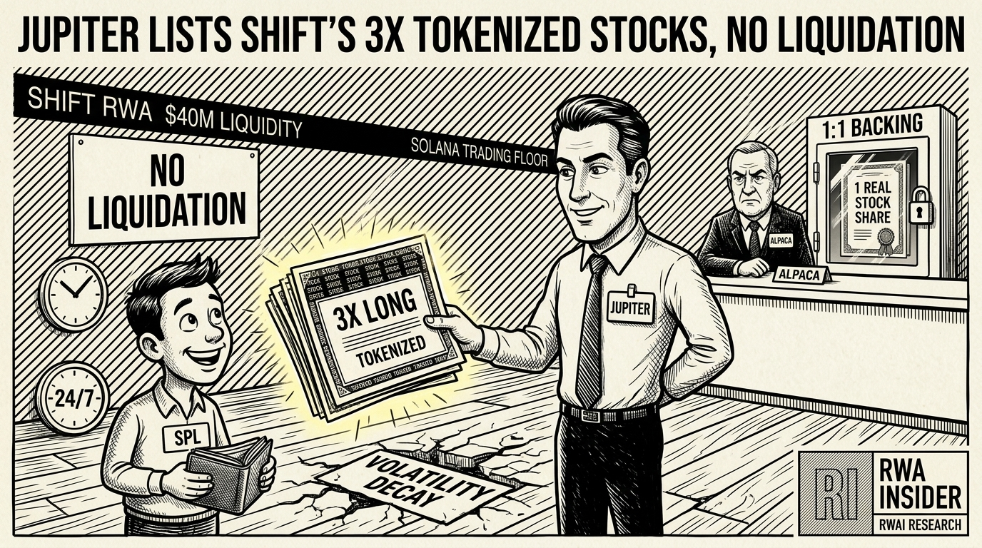 Jupiter lists Shift RWA leveraged tokenized stocks on Solana with no liquidation | RWA Insider