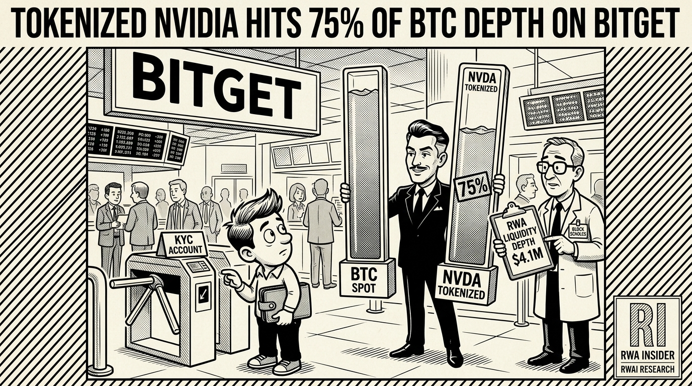 Bitget reports tokenized Nvidia liquidity reaching 75% of bitcoin depth | RWA Insider