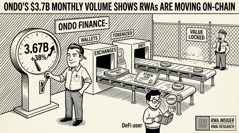 Ondo Finance monthly transfer volume reaches $3.7B as RWAs move on-chain | RWA Insider