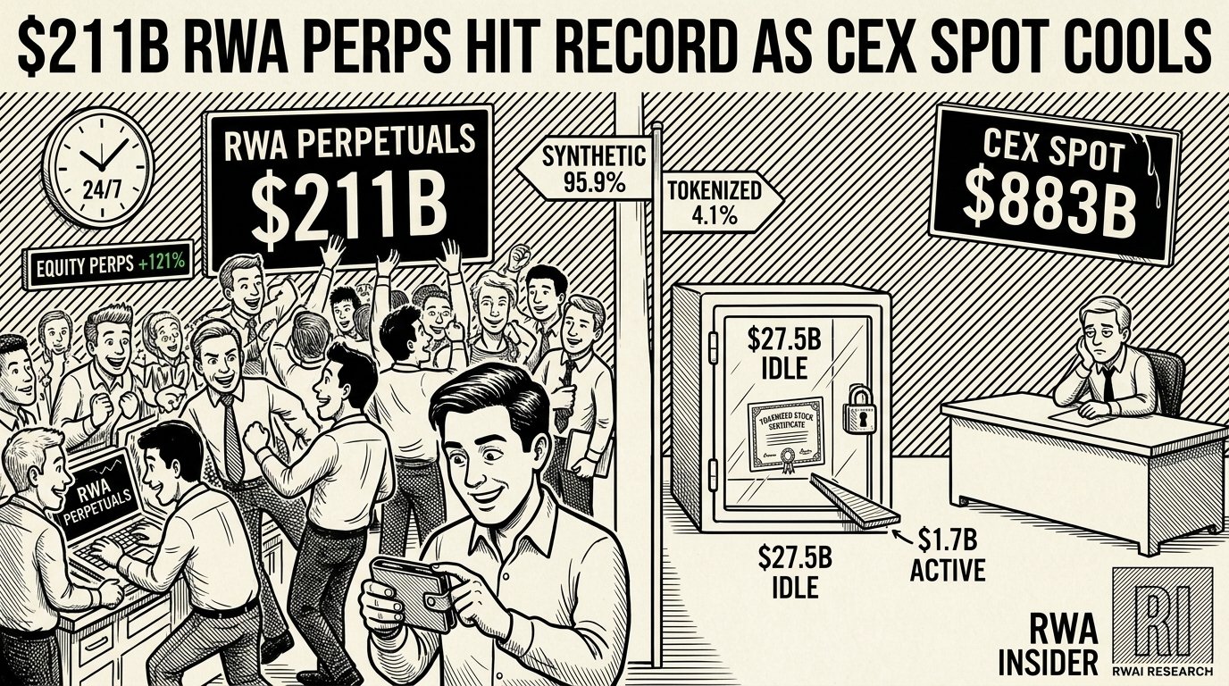 RWA perpetual volume hits a record $211 billion as exchange spot cools | RWA Insider