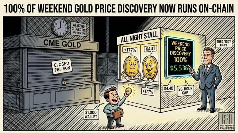 Tokenized gold PAXG and XAUT set weekend price discovery | RWA Insider