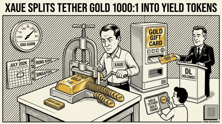 XAUE splits Tether Gold into fractional yield tokens | RWA Insider