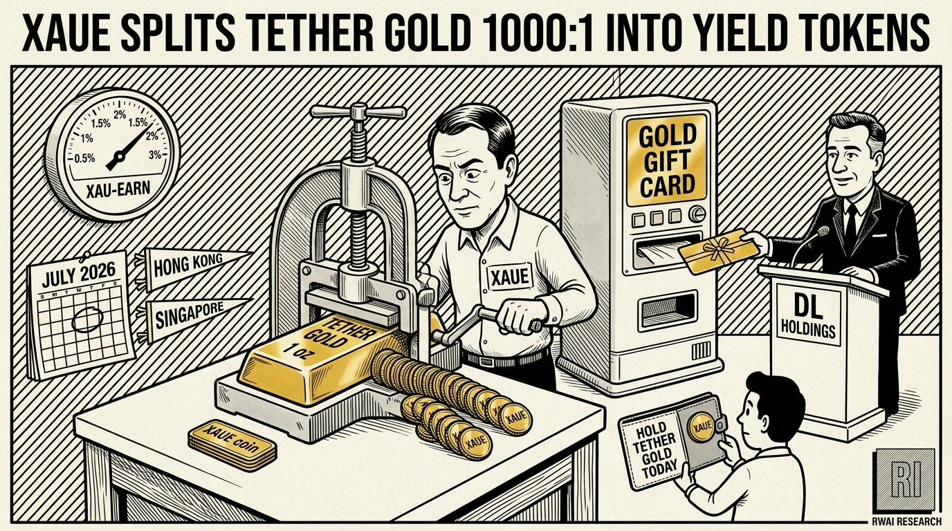 XAUE splits Tether Gold into fractional yield tokens | RWA Insider