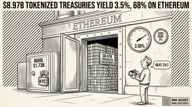 Ethereum vault holds $8.97B tokenized Treasuries yielding 3.5% | RWA Insider