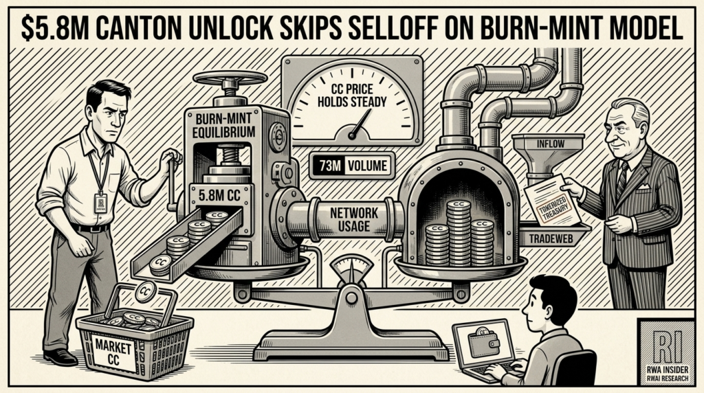 Canton's burn-mint press absorbs a $5.8M CC token unlock | RWA Insider