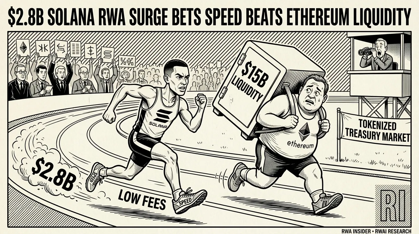 $2.8B Solana RWA Surge Bets Speed Beats Ethereum Liquidity | RWA Insider