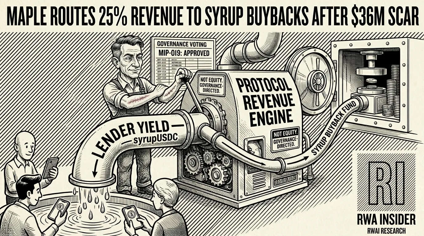 Maple Routes 25% Revenue To SYRUP Buybacks After $36M Scar | RWA Insider