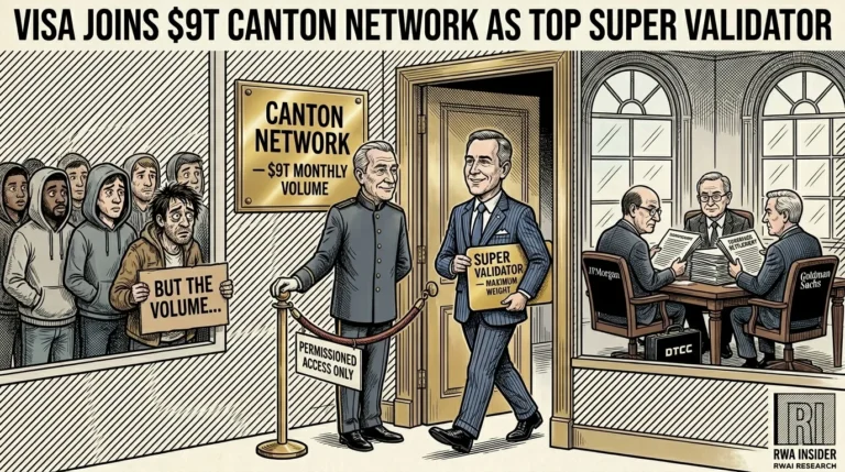 Visa Joins $9T Canton Network As Top Super Validator | RWA Insider