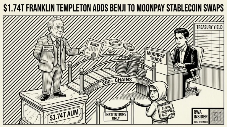 Franklin Templeton hands BENJI to MoonPay Trade for stablecoin swaps, retail gated out | RWA Insider