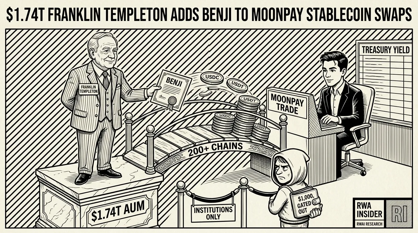 Franklin Templeton hands BENJI to MoonPay Trade for stablecoin swaps, retail gated out | RWA Insider