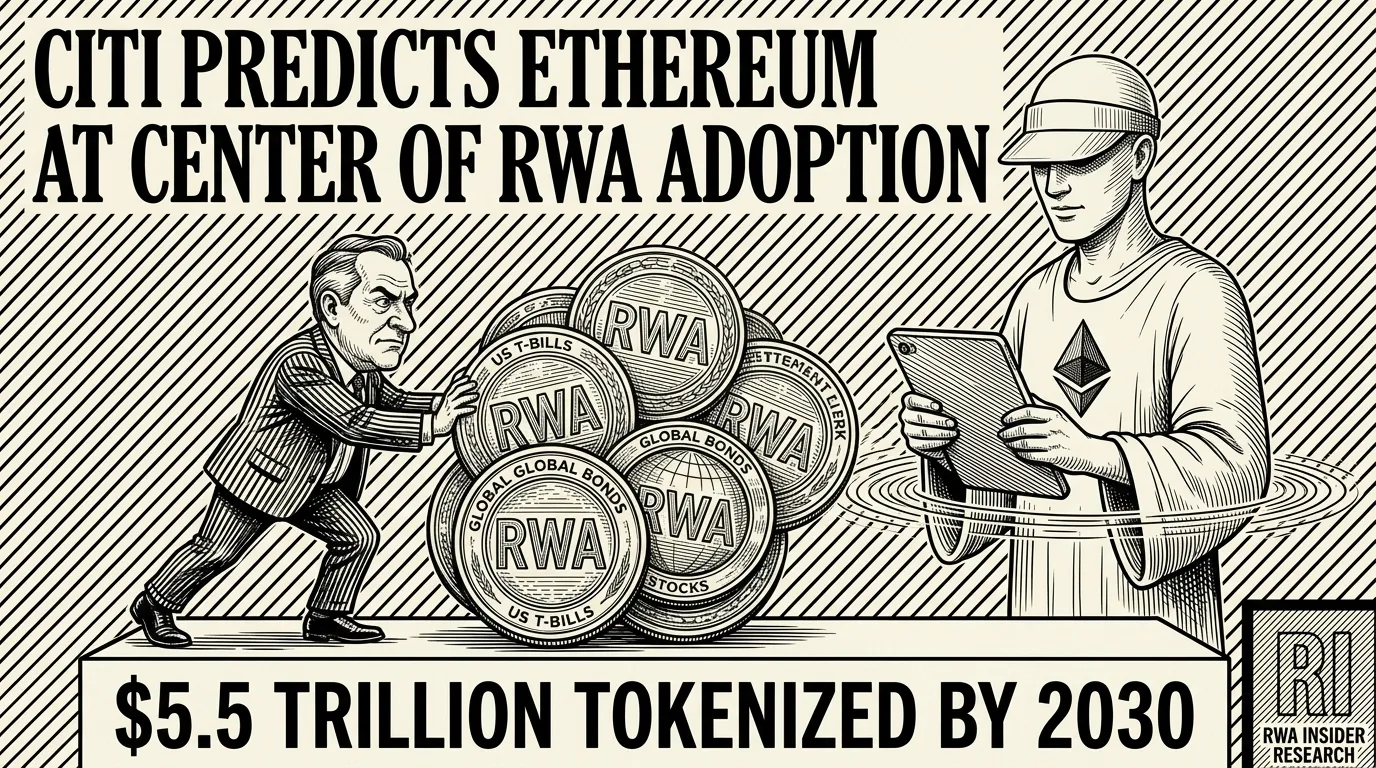 Citigroup forecasts $5.5T tokenized assets on Ethereum by 2030 | RWA Insider
