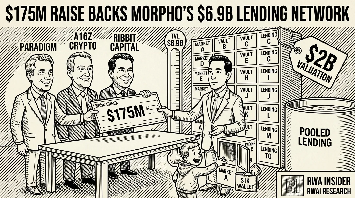 Morpho raises $175M on-chain credit round | RWA Insider