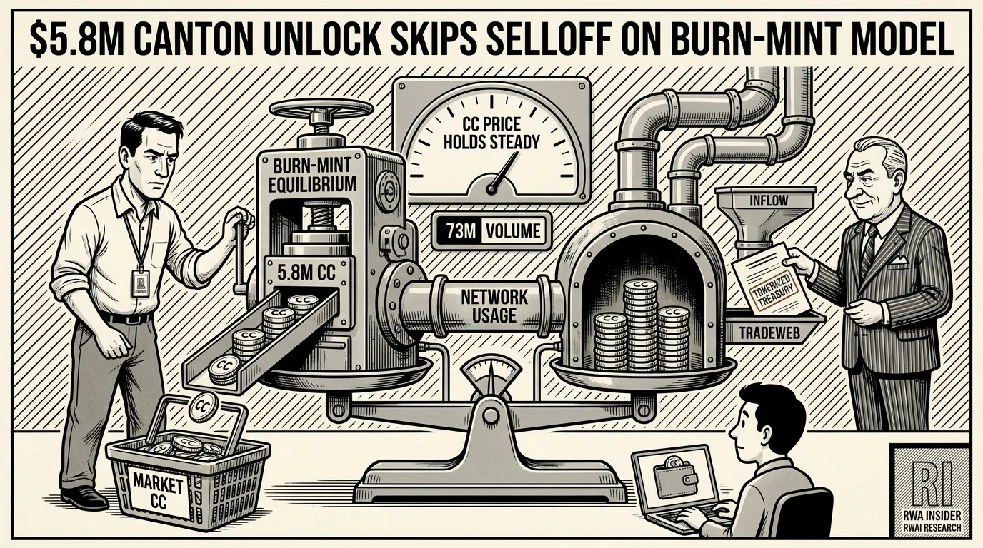 Canton's burn-mint press absorbs a $5.8M CC token unlock | RWA Insider